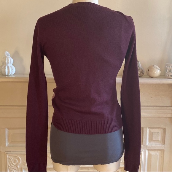 Cardigan with silk novelty print front - Picture 4 of 4